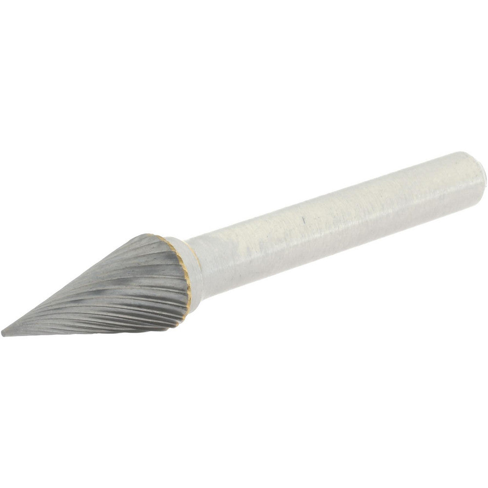Hertel SZ20015C Abrasive Burr SM-4, 3/8" Cut Dia, Cone With Point End, Single Cut