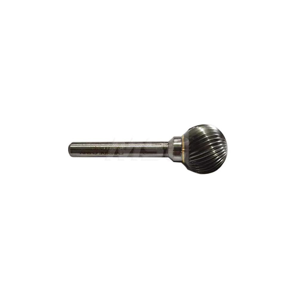 Hertel SZ0024B Abrasive Burr SD-9, 1" Cut Dia, Ball, Single Cut