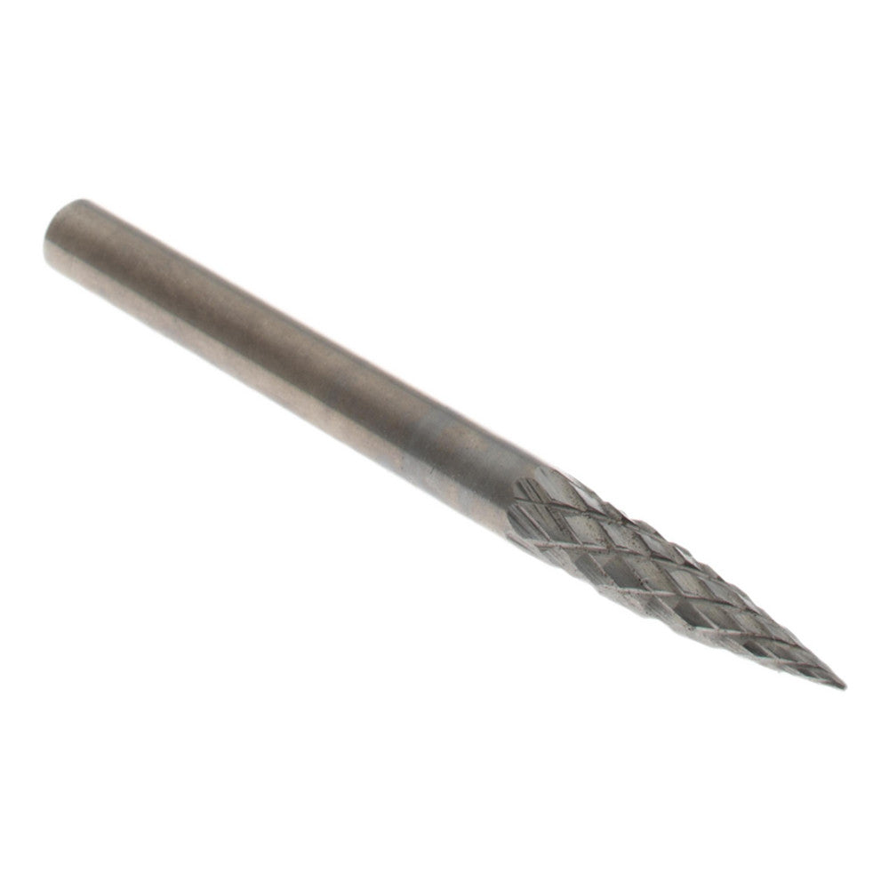 Hertel SZ20001T Abrasive Burr SG-44, 1/8" Cut Dia, Tree With Pointed End, Double Cut