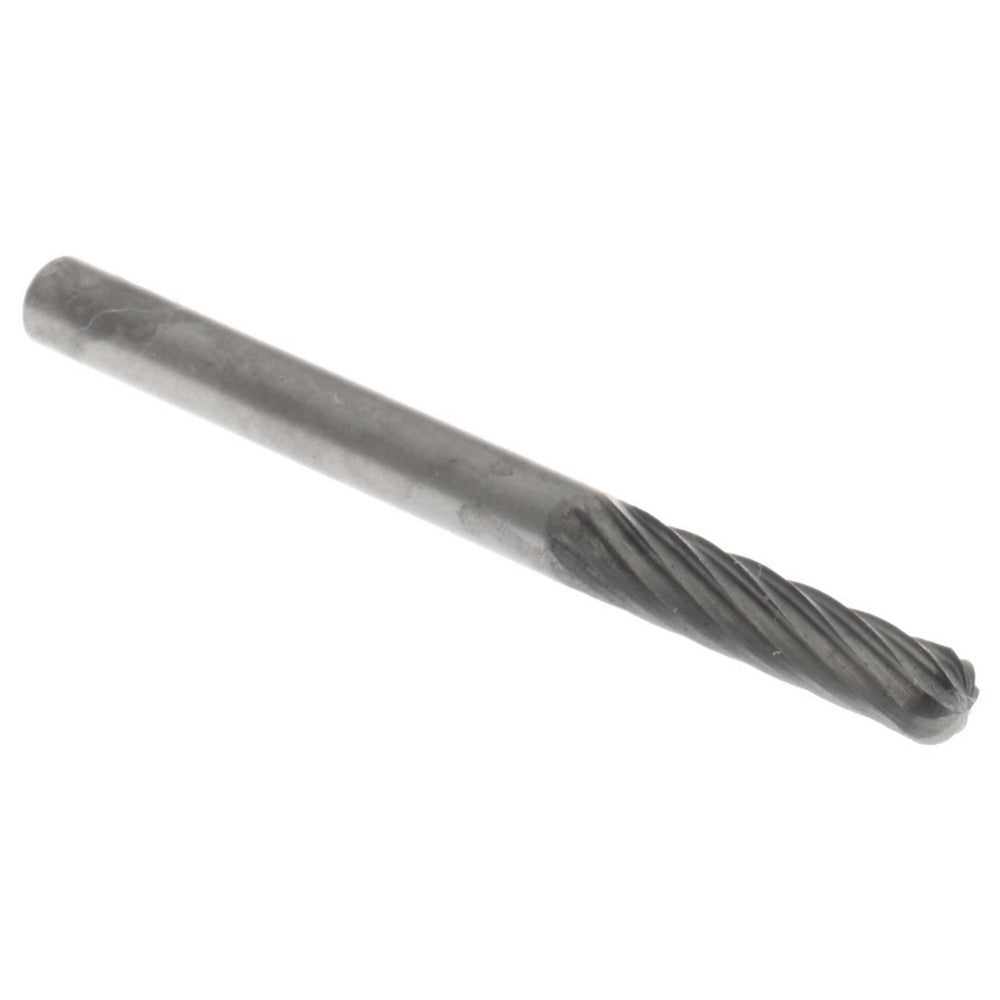 Hertel SZ0007CW Abrasive Burr SC-42, 1/8" Cut Dia, Cylinder With Radius End, Single Cut