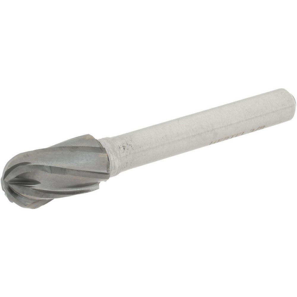 Hertel SZ2021C Abrasive Burr SC-3NF, 3/8" Cut Dia, Cylinder With Radius End, Aluma Cut