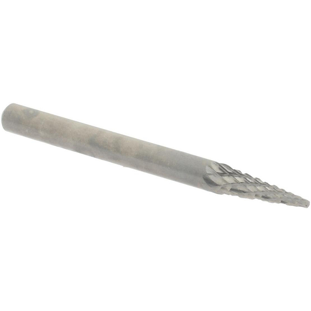Hertel SZ20008C Abrasive Burr SM-42, 1/8" Cut Dia, Cone With Point End, Double Cut