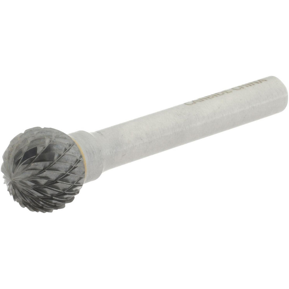 Hertel SZ0031B Abrasive Burr SD-5, 1/2" Cut Dia, Ball, Double Cut