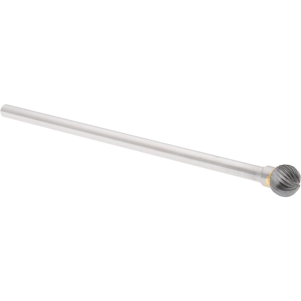 Hertel SZ2025TB Abrasive Burr SD-5L6, 1/2" Cut Dia, Ball, Single Cut