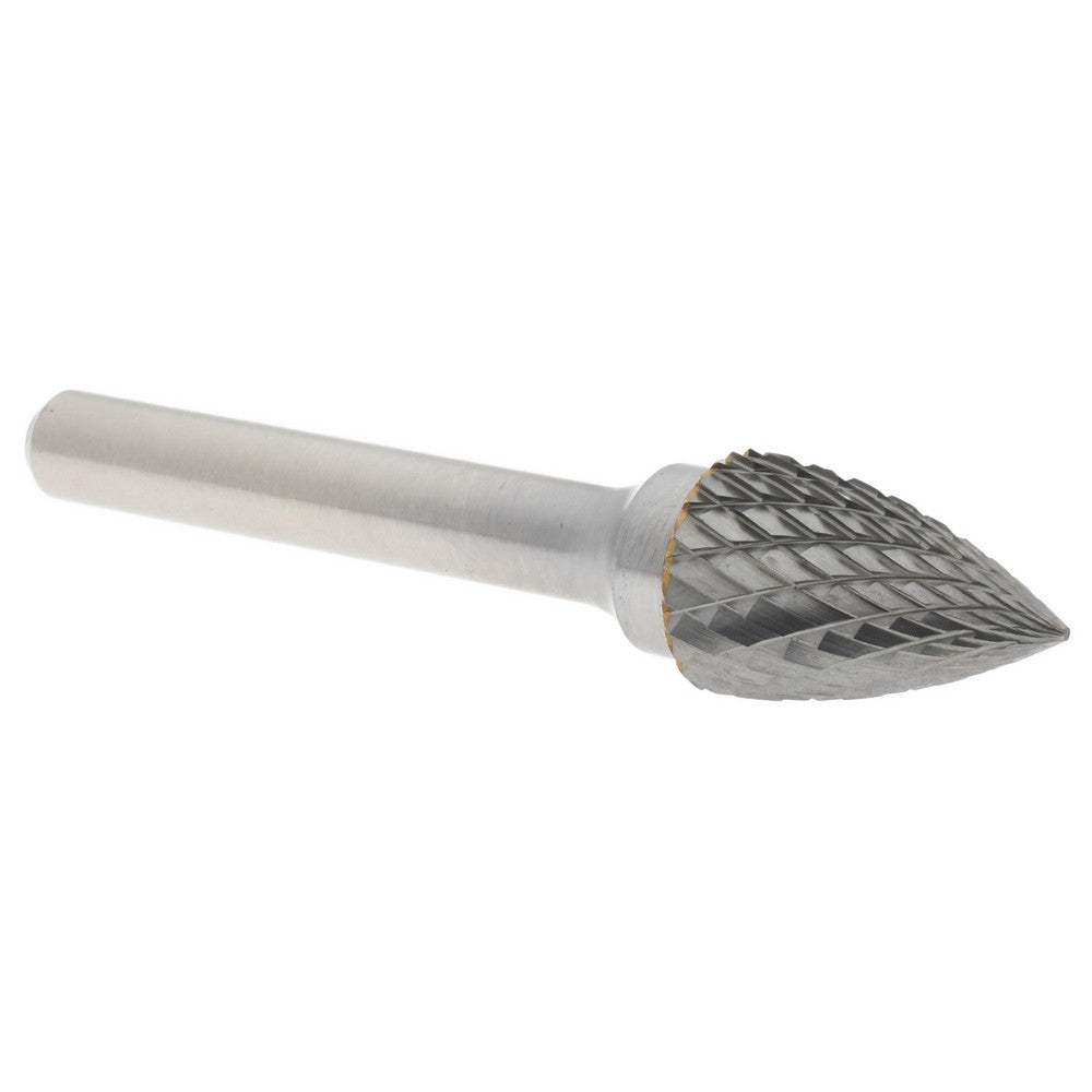 Hertel SZ20020T Abrasive Burr SG-13, 1/2" Cut Dia, Tree With Pointed End, Double Cut