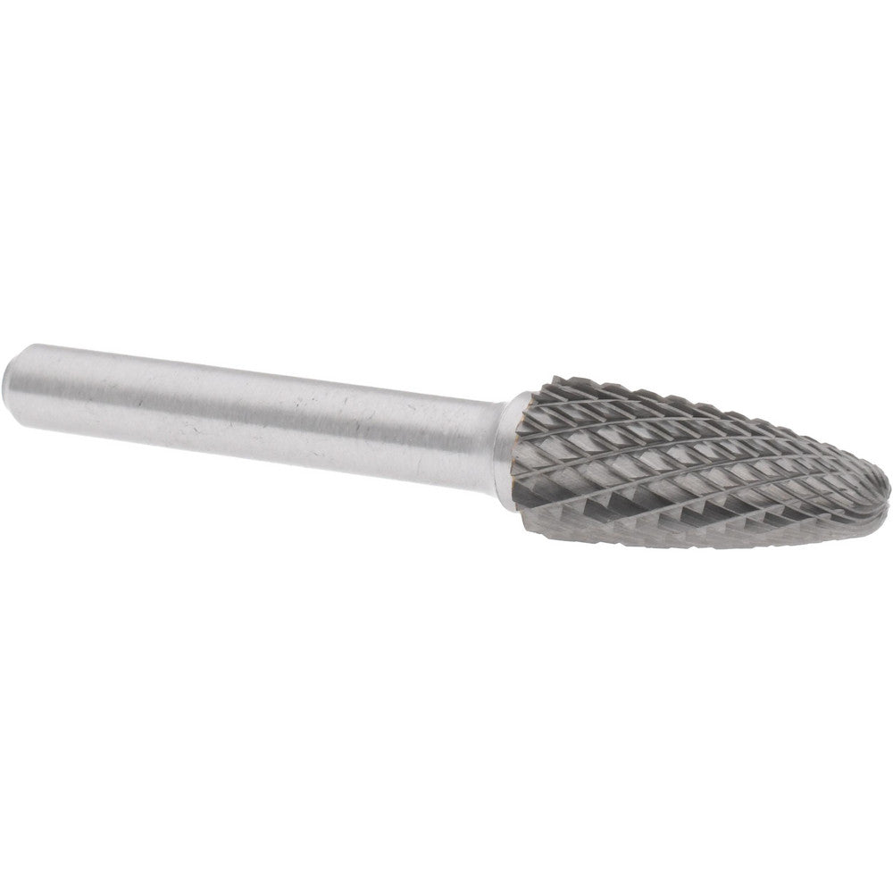 Hertel SZ0016TW Abrasive Burr SF-4, 7/16" Cut Dia, Tree With Radius End, Double Cut