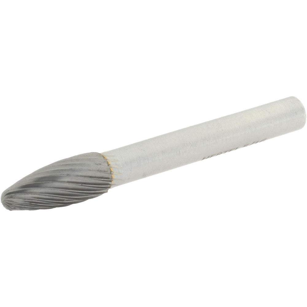 Hertel SZ0007F Abrasive Burr SH-2, 5/16" Cut Dia, Flame, Single Cut