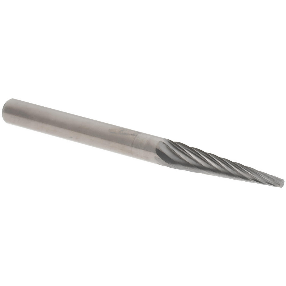 Hertel SZ20005C Abrasive Burr SM-43, 1/8" Cut Dia, Cone With Point End, Single Cut