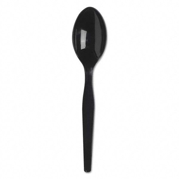 Dixie DXESSPSH51 SmartStock Plastic Cutlery Refill, Spoons, 6", Black, 40 Pack, 24 Packs/CT