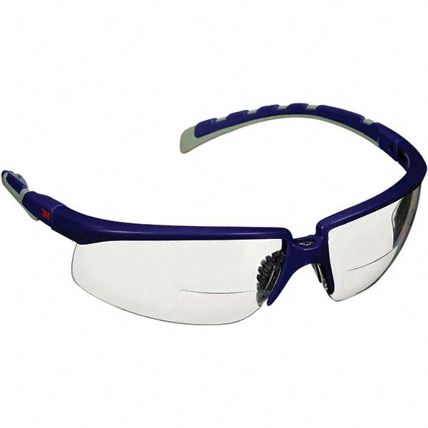 3M 7100222135 Magnifying Safety Glasses Solus, +2.5 Lens, Clear Lenses, Anti-Fog & Scratch Resistant, ANSI Z87.1