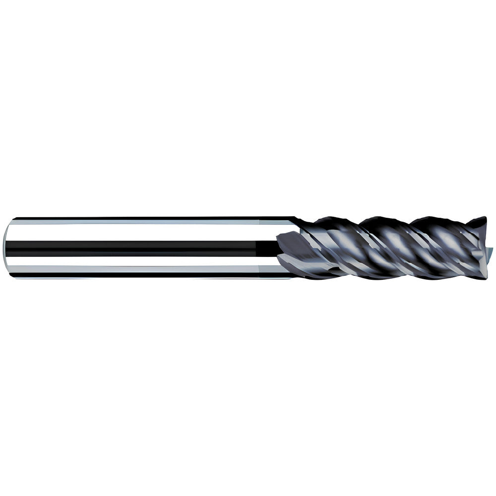 Fraisa P15845312 Corner Radius End Mill 1/4" Dia, 5/8" LOC, 0.0100" Radius, 4 Flute, Solid Carbide