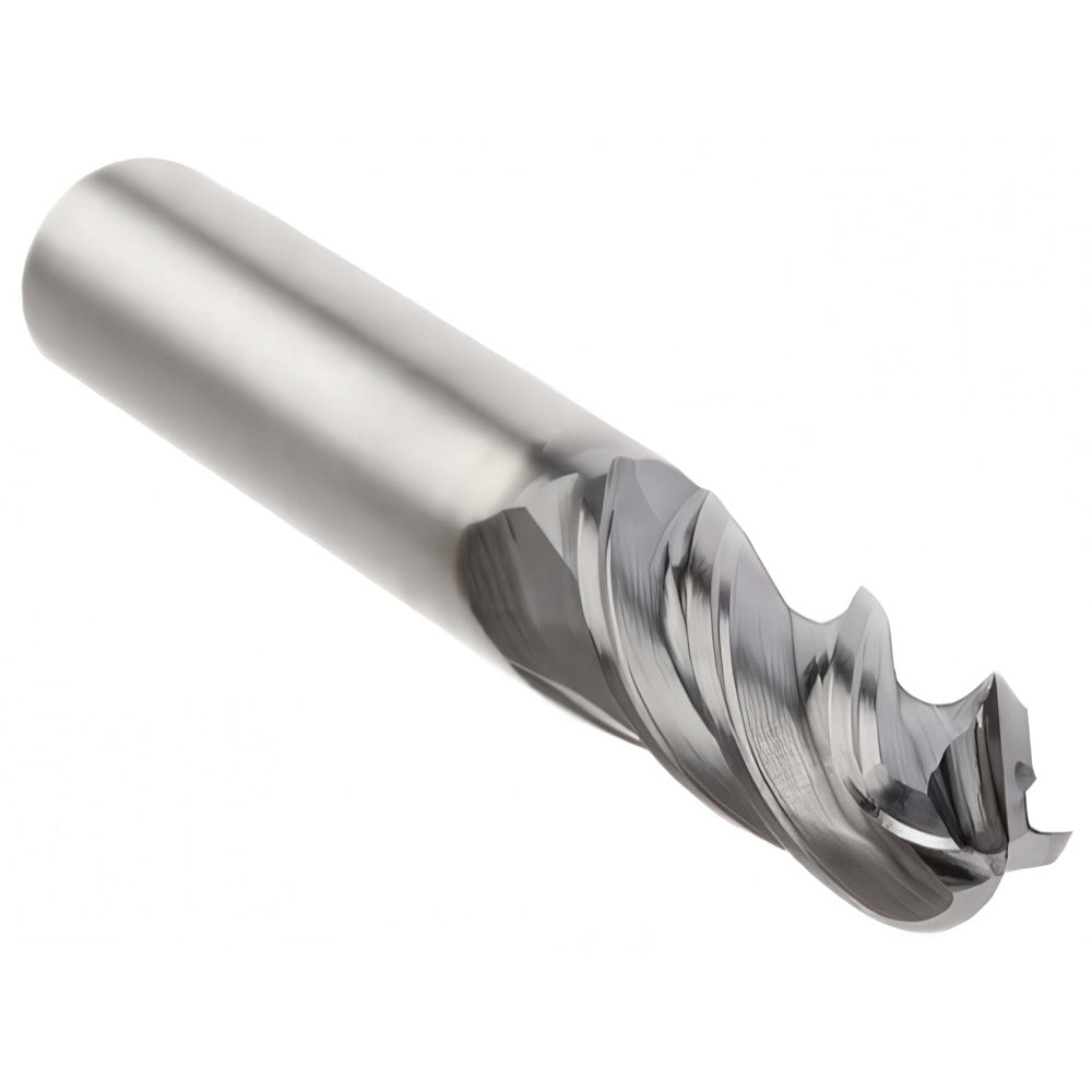 Kennametal 6767737 Ball End Mill 3/16" Dia, 3/4" LOC, 4 Flute, Solid Carbide