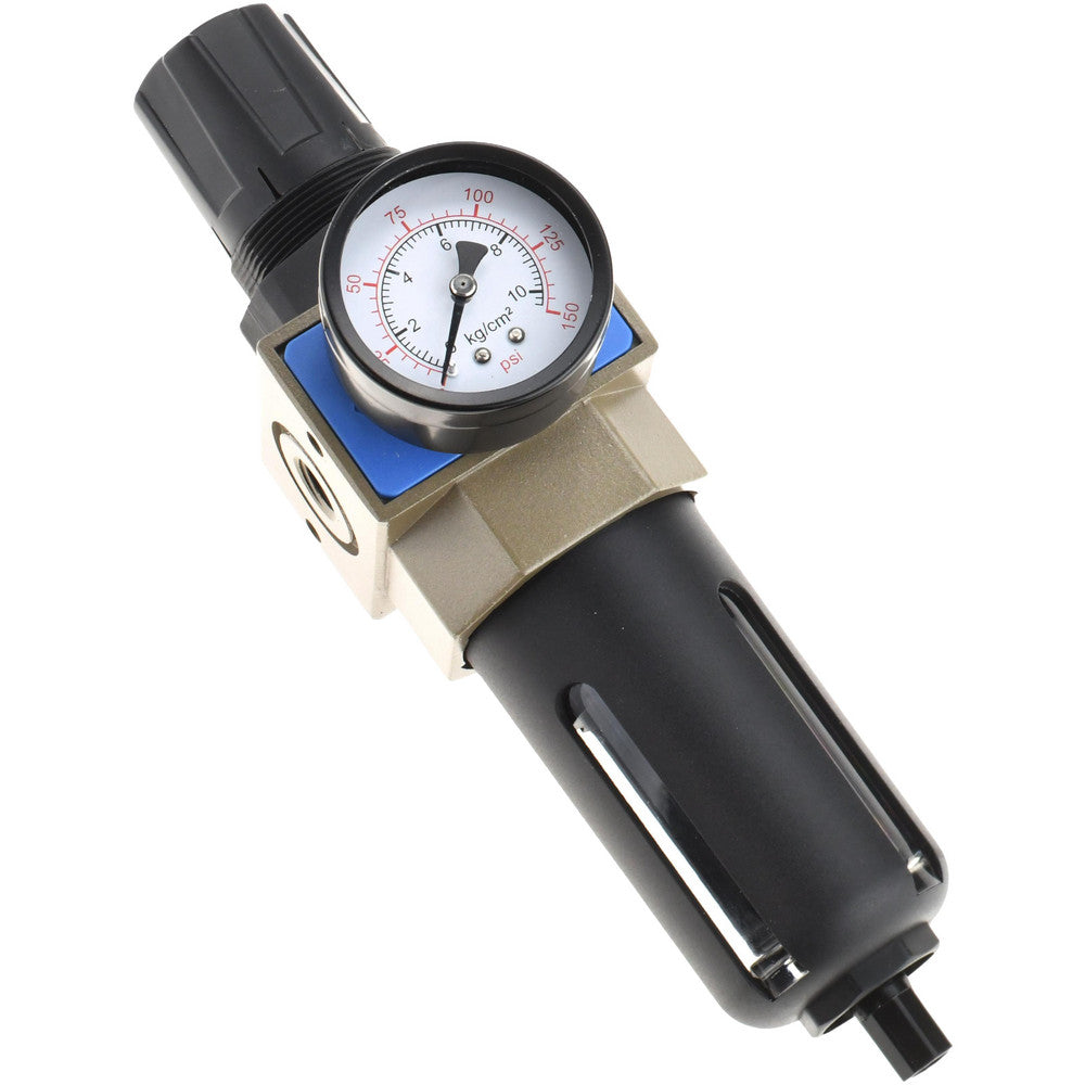Pro-Source UFR-02N FRL Combination Unit 1/4 NPT, Intermediate with Pressure Gauge