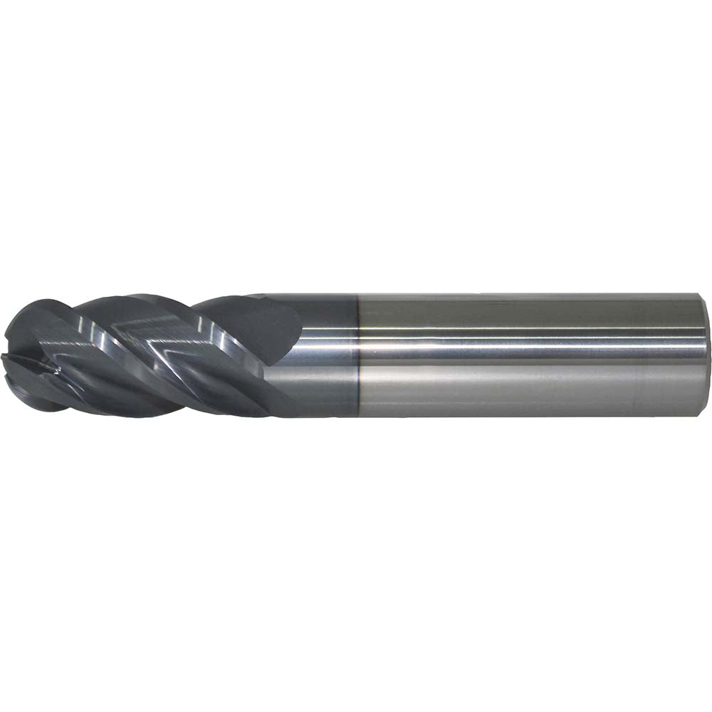 Accupro 19251446 Ball End Mill 0.3750" Dia, 0.8750" LOC, 4 Flute(s), Solid Carbide