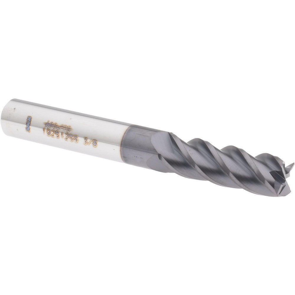 Accupro 19251255 Square End Mill 3/8" Dia, 1-1/8" LOC, 4 Flute, Solid Carbide
