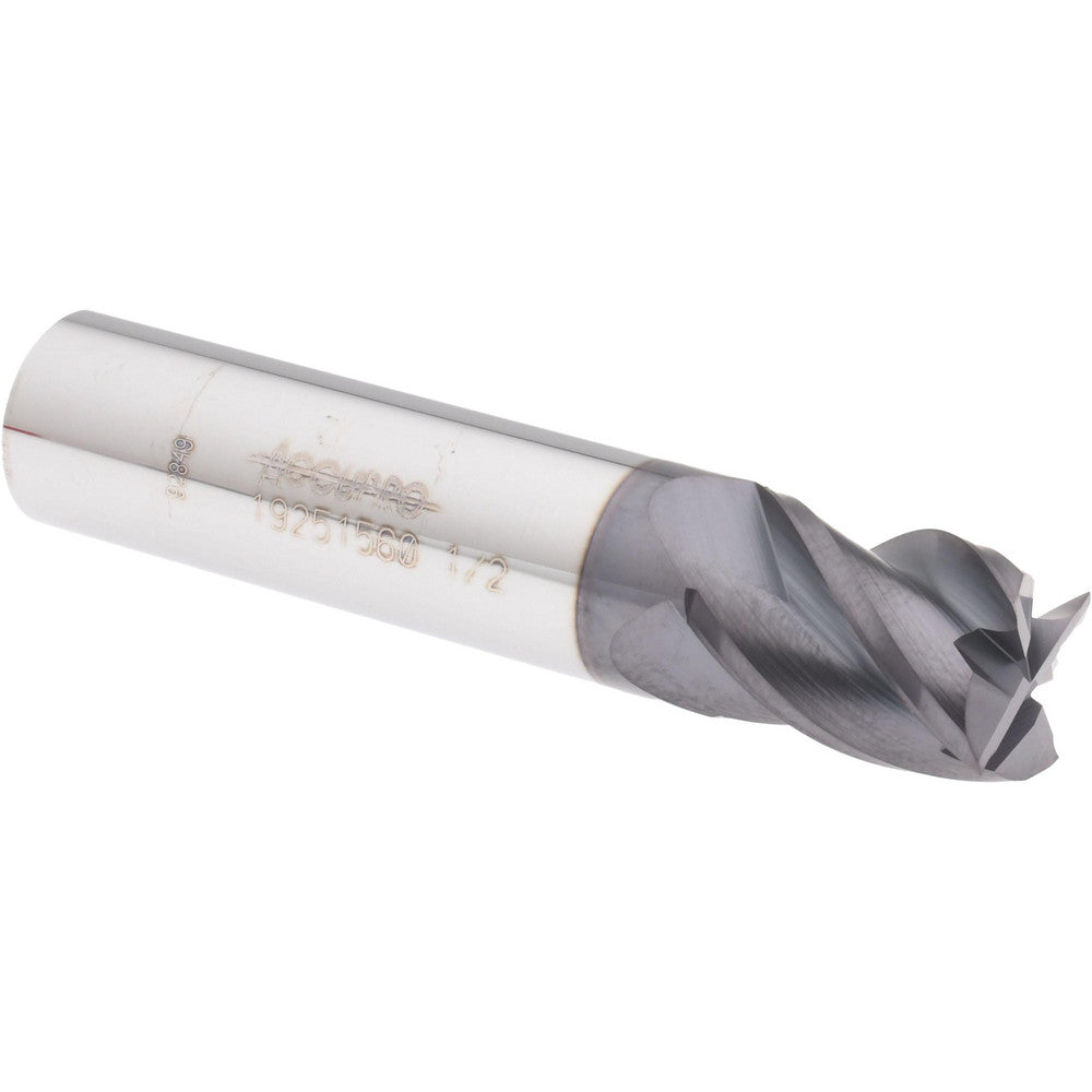 Accupro 19251560 Square End Mill 1/2" Dia, 5/8" LOC, 4 Flute, Solid Carbide