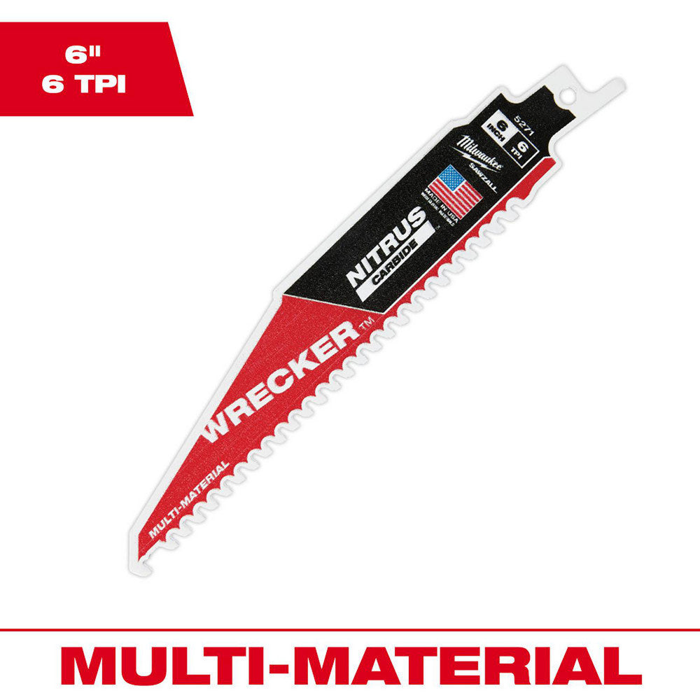 Milwaukee Tool 48-00-5271 Reciprocating Saw Blade Solid Carbide