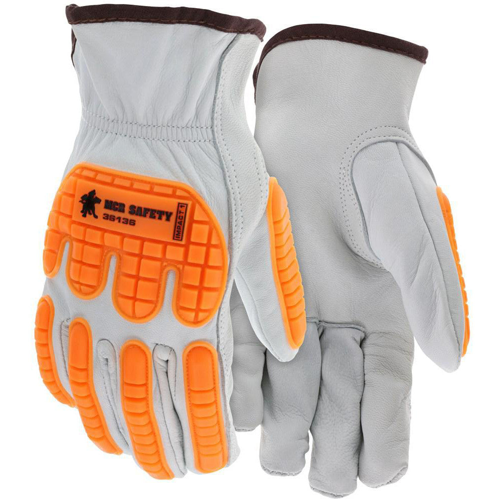 MCR Safety 36136M Work Gloves MCR Safety 36136, Size Medium, Goatskin Leather Lined, Goatskin Leather, General Purpose