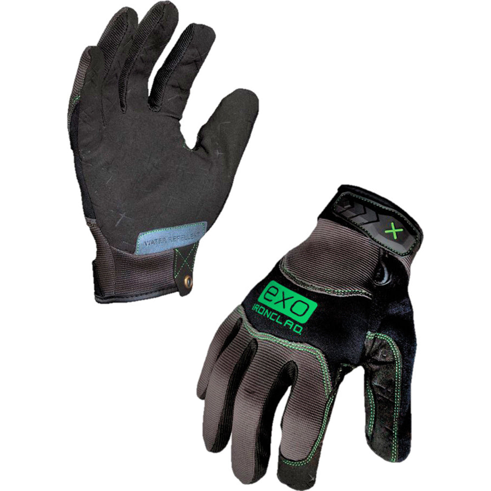 ironCLAD EXO2-MWR-04-L Cut-Resistant Gloves Size Large, ANSI Puncture 2, Suede & Polyester Lined, Suede & Polyester