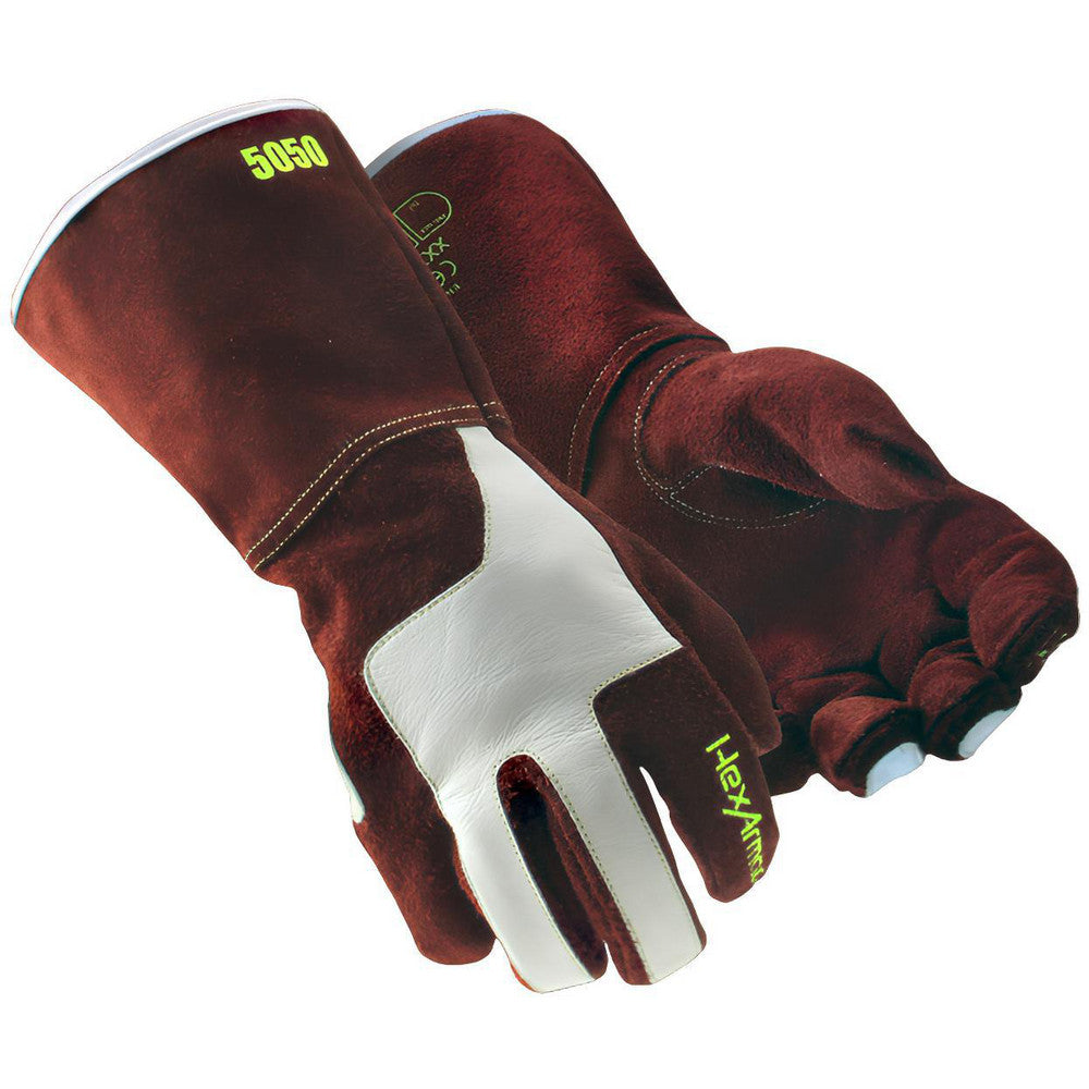 HexArmor 5050-XL (10) Cut, Puncture & Abrasive-Resistant Gloves Size XL, ANSI Cut A6, ANSI Puncture 4, Leather