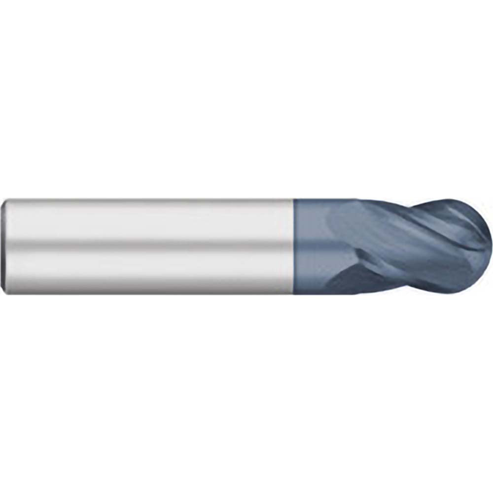 Titan USA TC11704 Ball End Mill 1/16" Dia, 1/8" LOC, 4 Flute, Solid Carbide