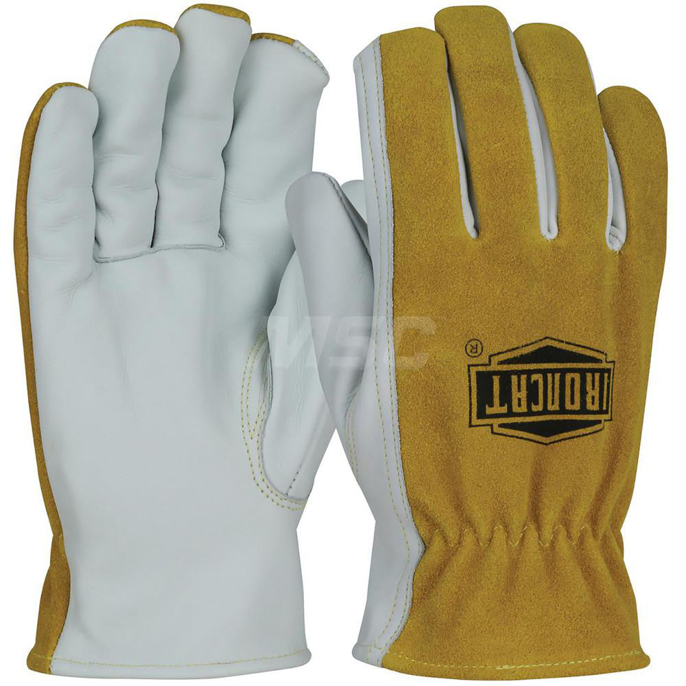 PIP 9444/XL Welding Gloves Ironcat 9444, Size X-Large, Uncoated-Coated, Grain Cowhide Leather & Split Cowhide Leather, Pair, for Construction, Light Duty Welding, Agriculture & General Purpose