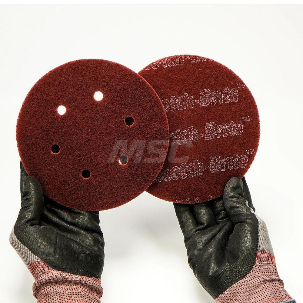 3M 7010329335 Hook & Loop Disc 6" Dia, Non-Woven, Silicon Carbide