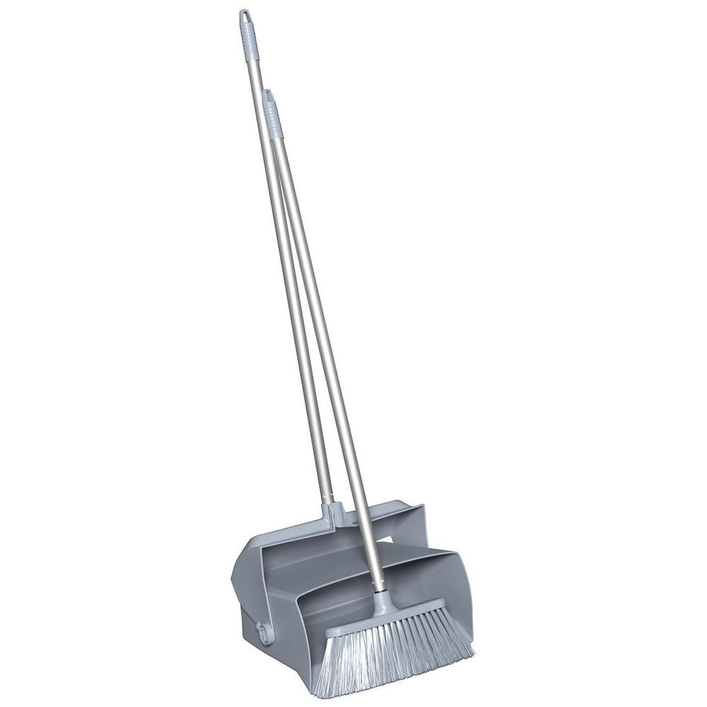 Vikan 625088 Lobby Dustpan w/Broom, 14.6", Gray