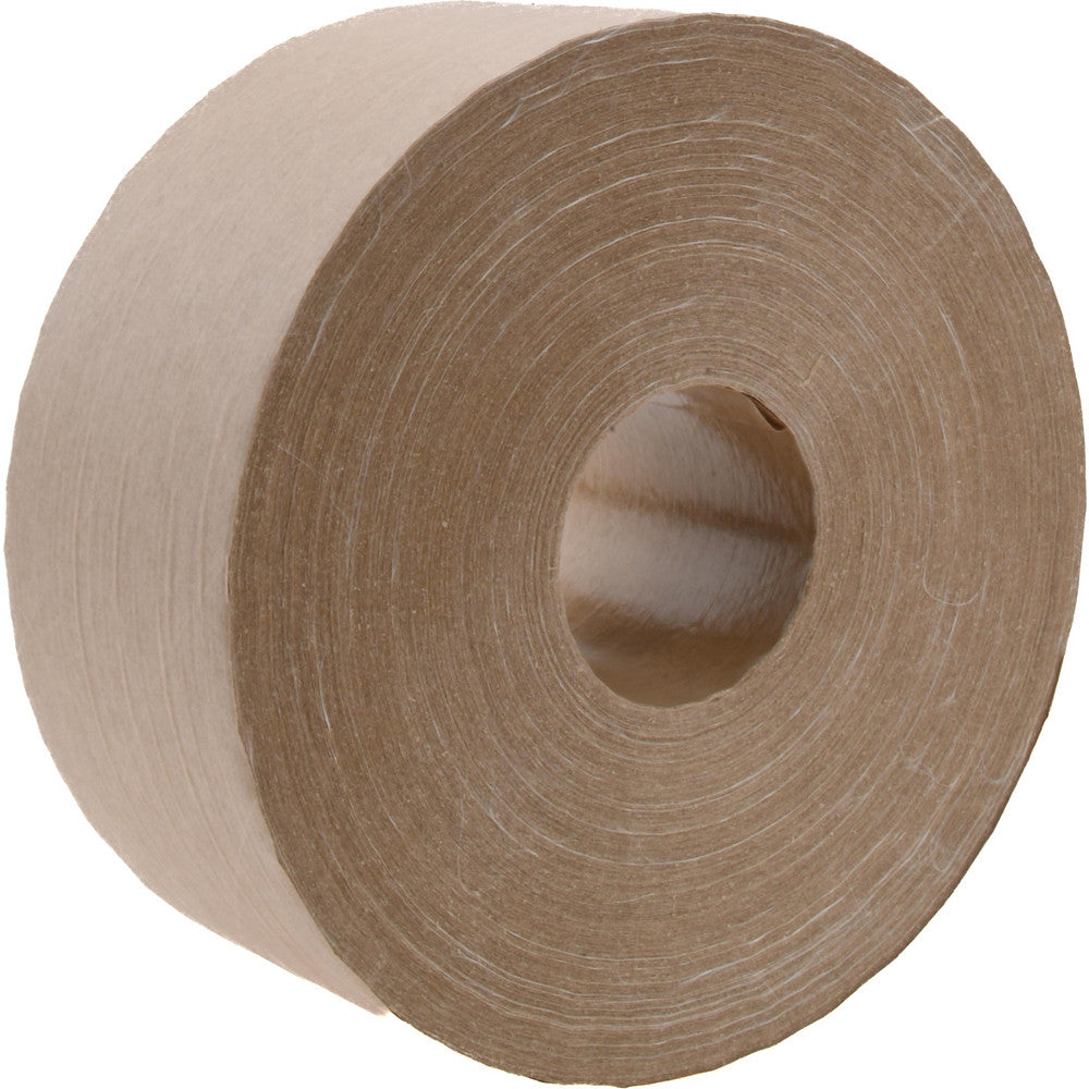 Tapecase Ltd 888519098455 Packing Tape 2-3/4" Wide, 150 yd Long, Natural, Water-Activated Adhesive