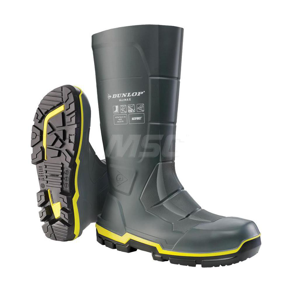 Dunlop Protective Footwear MZ2LE02.11 Work Boot Size 11, Polyurethane, Steel & Safety Toe, Gumboot