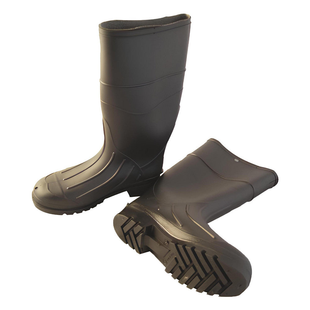 Bon Tool 84-258 Work Boot Size 10, Rubber, Rubber Toe, Over The Sock & Concrete Placer