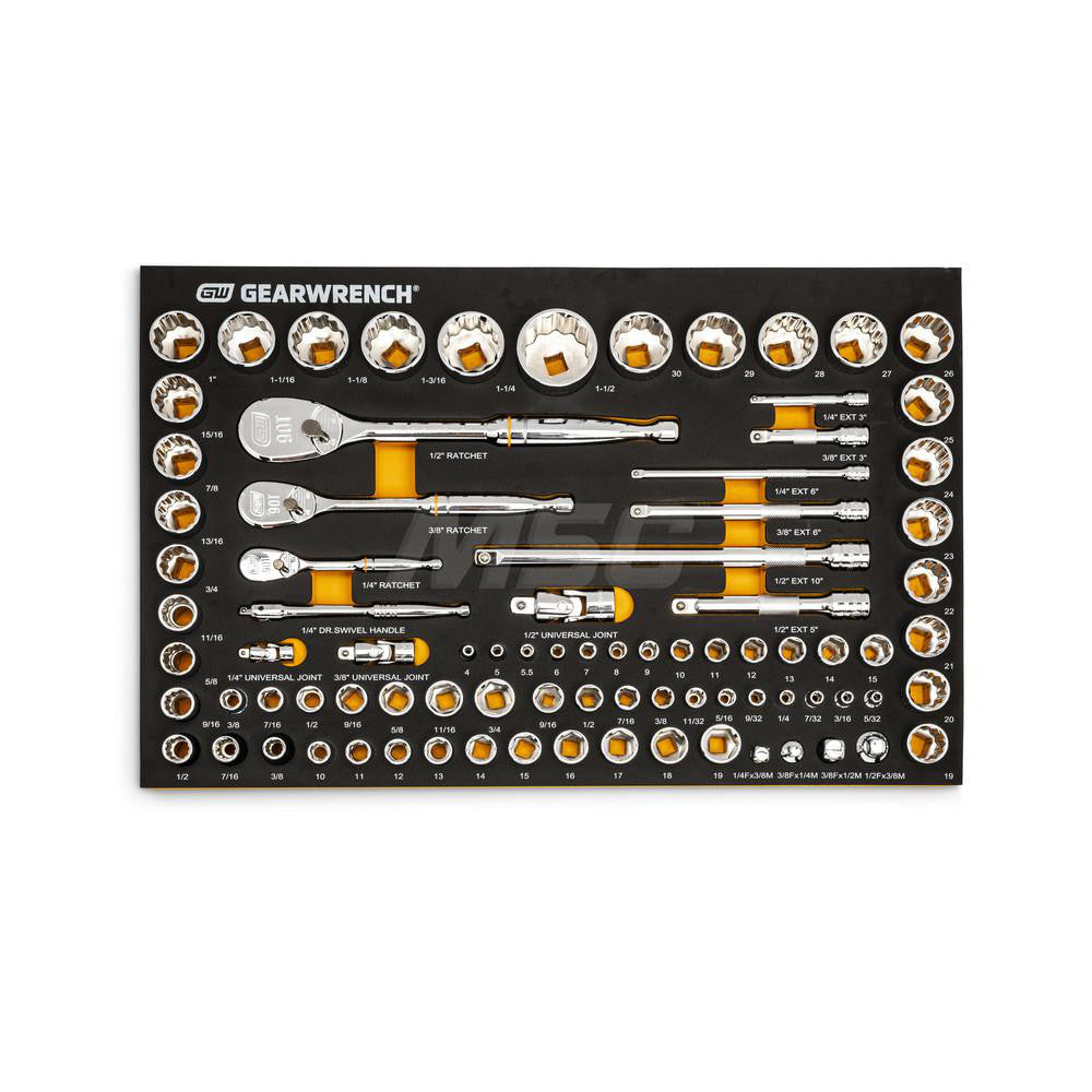 GEARWRENCH 86529 Combination Hand Tool Set 83 Pc, Mechanic's Tool Set
