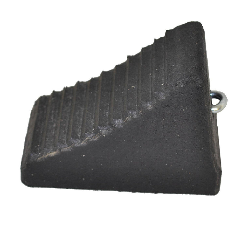 Plasticade W97-E Recycled Rubber Wheel Chock 5" OAW, 6" OAH