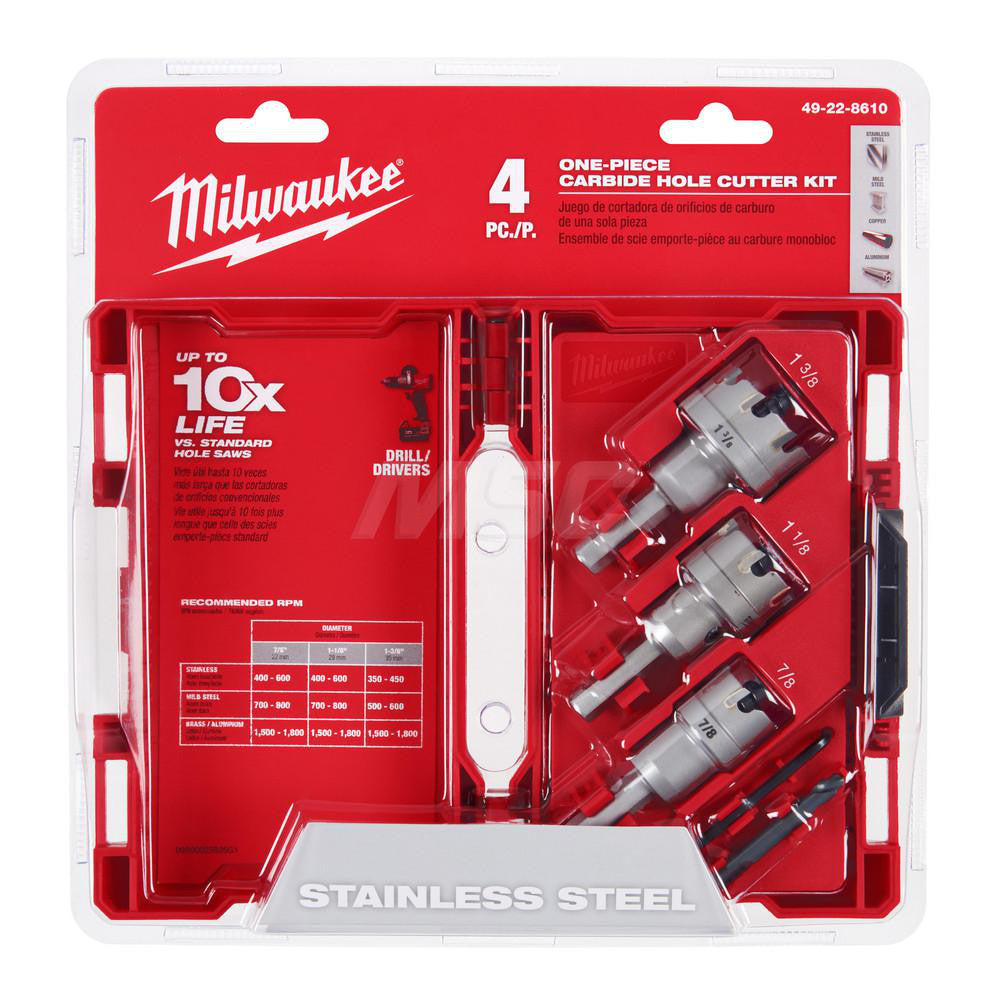Milwaukee Tool 49-22-8610 General Purpose Hole Saw Kit 7/8 to 1-3/8" Dia