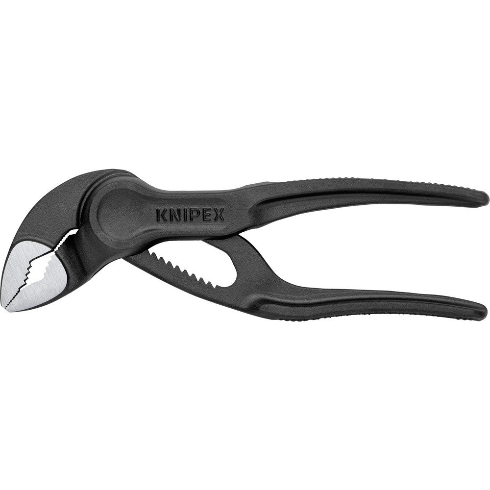 Knipex 87 00 100 Tongue & Groove Pliers Type Pump Pliers Overall Length Range 4 to 6.9 in Side Cutter No Handle Type Standard Handle Jaw Length (Inch) 21/32 Jaw Width (Inch) 11/64