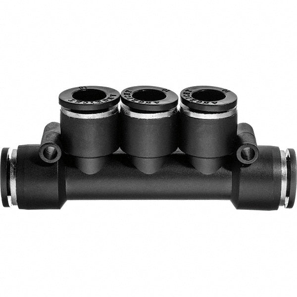 USA Industrials ZUSA-TF-PTC-1030 Push-to-Connect Push-to-Connect x Push-to-Connect Fitting Manifold 3 Tubes, 1/4" OD