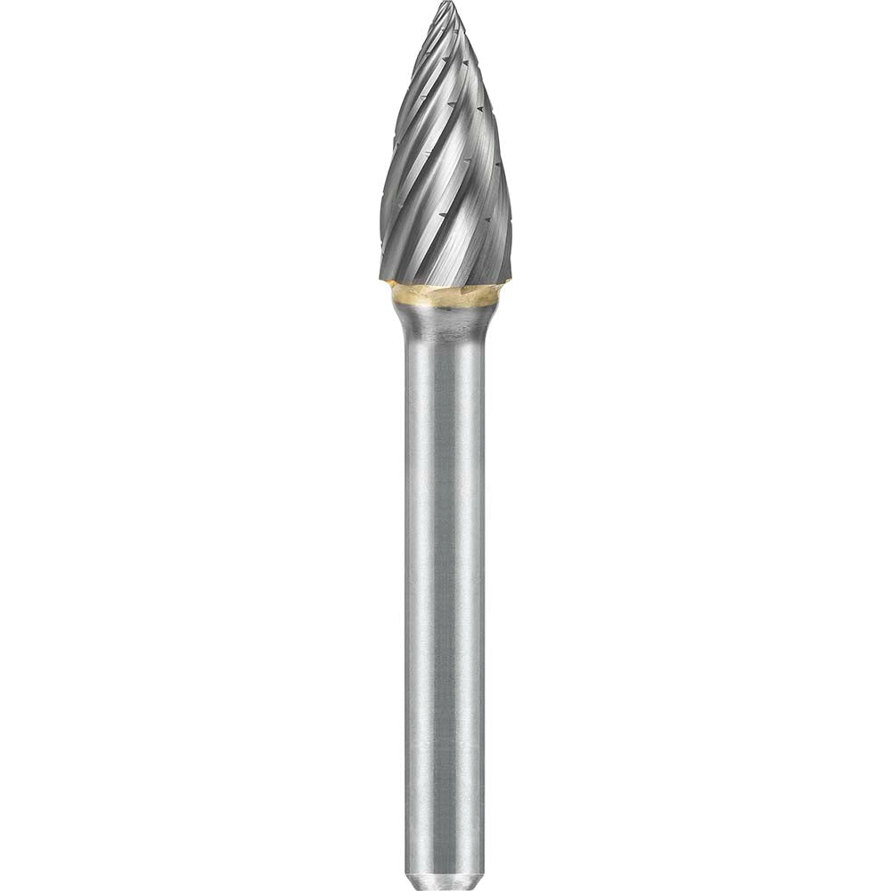 Kyocera SGS Precision Tools 19632 Abrasive Burr SG-3, 3/8" Cut Dia, Tree With Pointed End, NG6