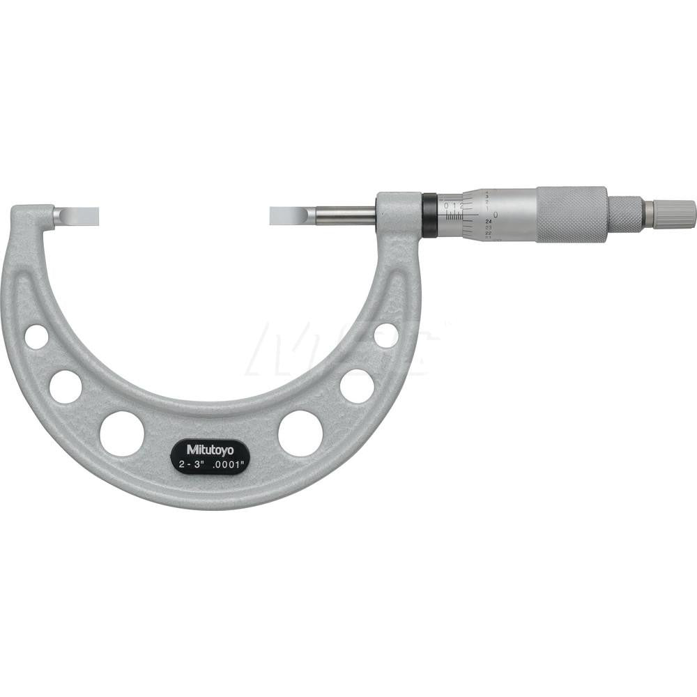 Mitutoyo 122-127-10 Blade Micrometer Mechanical, 2 to 3"