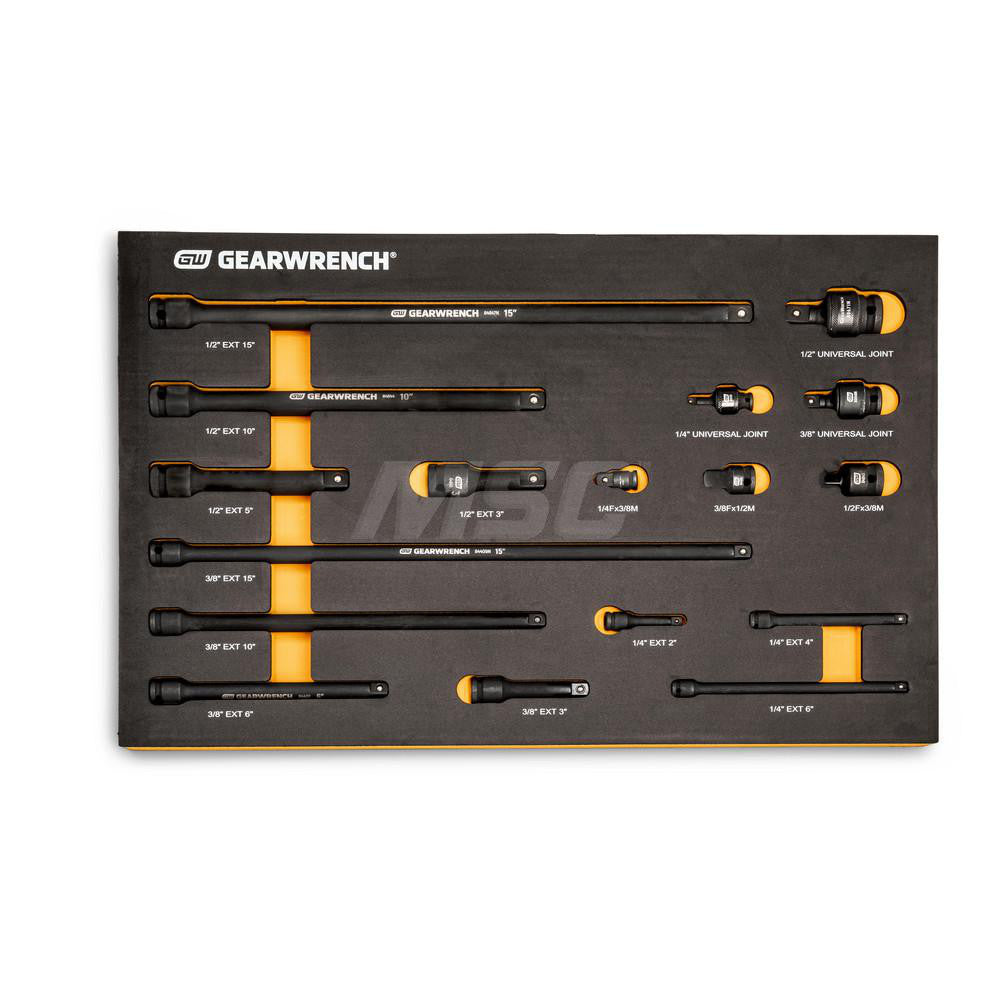 GEARWRENCH 86524 Combination Hand Tool Set 17 Pc, Mechanic's Tool Set