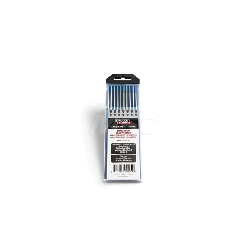 Lincoln Electric KP4721-332 TIG Welding Rod 7" OAL, 3/32" Dia, Tungsten