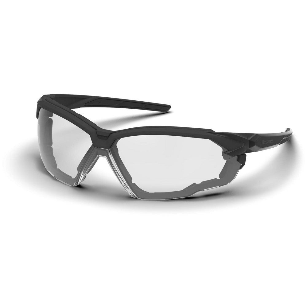 HexArmor 11-32001-02 Safety Glasses Glasses Style Clear Lens Coating Anti-Fog Scratch-Resistant Frame Style Half-Framed Frame Design Wrap Around Lens Color Clear Frame Color Black