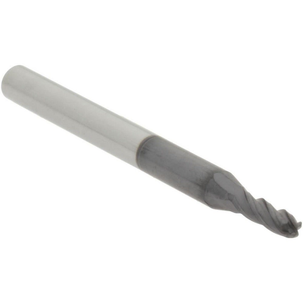 Accupro 29766474 Ball End Mill 0.078" Dia, 0.25" LOC, 4 Flute, Solid Carbide
