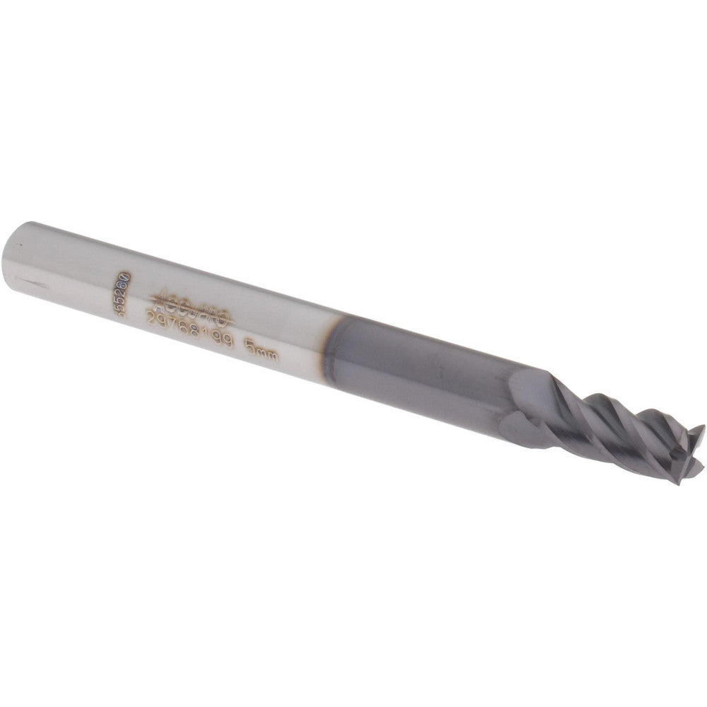 Accupro 29768199 Square End Mill 5.00 mm Dia, 10.00 mm LOC, 4 Flute, Solid Carbide