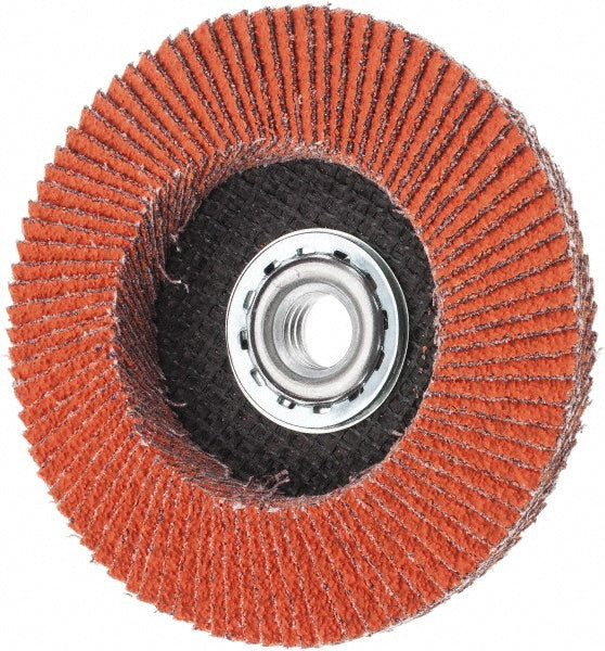 Norton 66261098290 Flap Disc 5/8-11 Hole, 40 Grit, Ceramic Alumina, Type 27