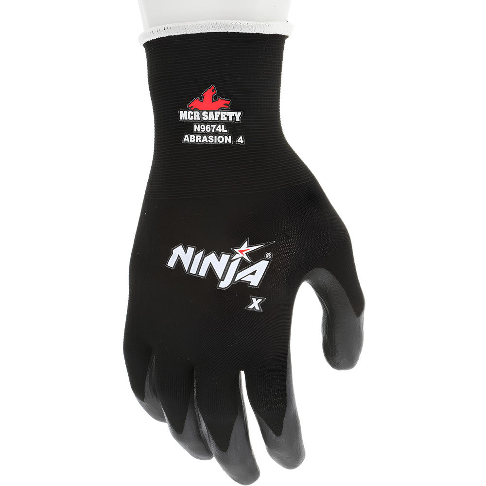 MCR Safety N9674S Work Gloves Ninja®X N9674, Size Small, Nitrile-Coated Cut-Resistant