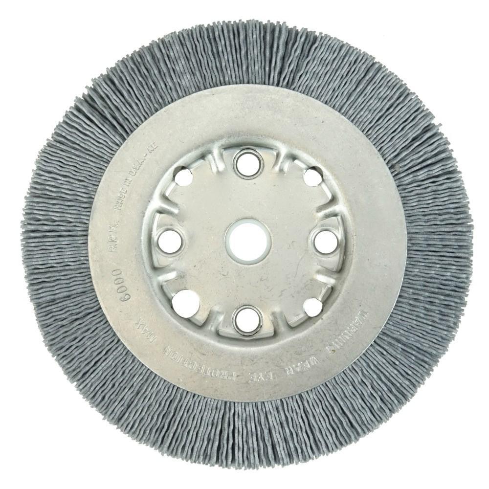 Weiler 31122 Wheel Brush 6" Wheel Dia, 5/8" Face Width, 0.0350" Wire Dia, Crimped