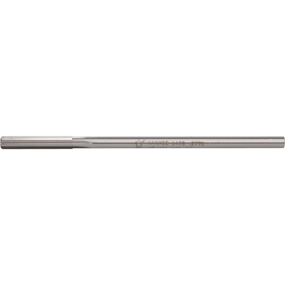 Hertel 72309107 Chucking Reamer Letter J, 6" OAL, 1-1/2" Flute Length, Straight Flute, Straight-Cylindrical Shank, Cobalt Steel