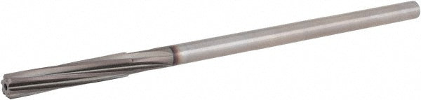 Hertel 2058253 Chucking Reamer 5/16" Dia, 6" OAL, 1-1/2" Flute Length, Spiral Flute, Straight-Cylindrical Shank, HSS