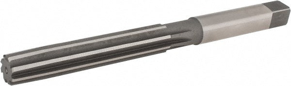 Hertel 2328771 Hand Reamer 1/2" Dia, 3" Flute Length, 6 Flutes, 6" OAL