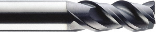 Kyocera SGS Precision Tools 43448 Corner Radius End Mill 6 mm Dia, 18 mm LOC, 0.5 mm Radius, 3 Flutes, Solid Carbide